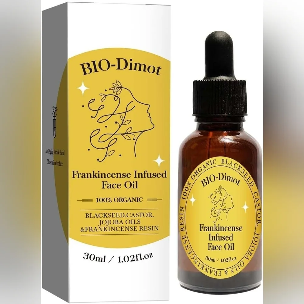 Bio-dimot Frankincense Infused Face Oil Skin Miracle Anti Aging Face Neck New